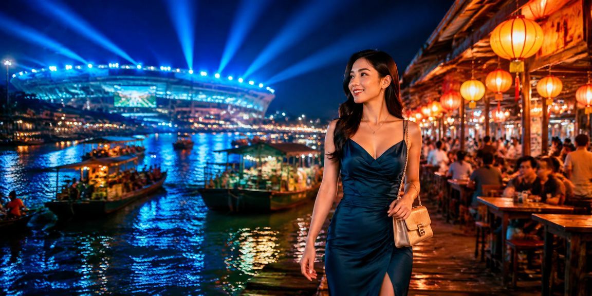 Không khí chợ đêm Cần Thơ – người dùng trẻ thưởng thức giải trí casino và đặt cược thể thao trực tuyến